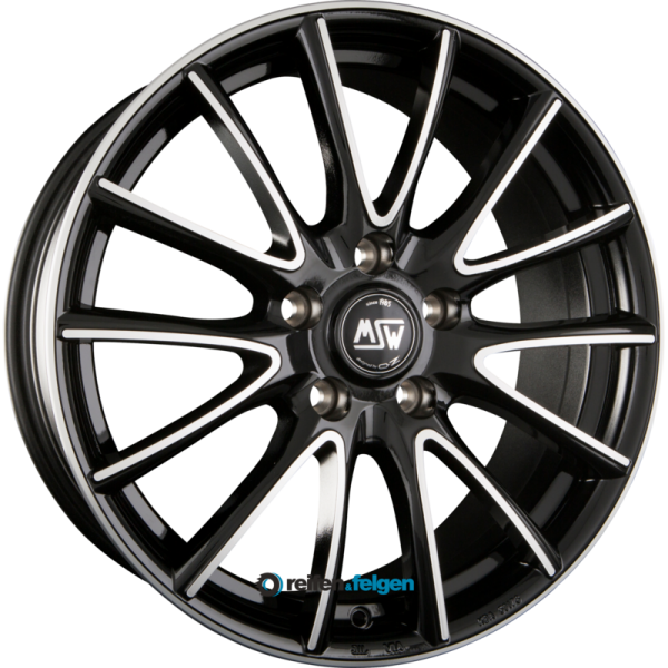 MSW MSW 86 6.5x16 ET18 4x108 NB65.1 Black Full Polished