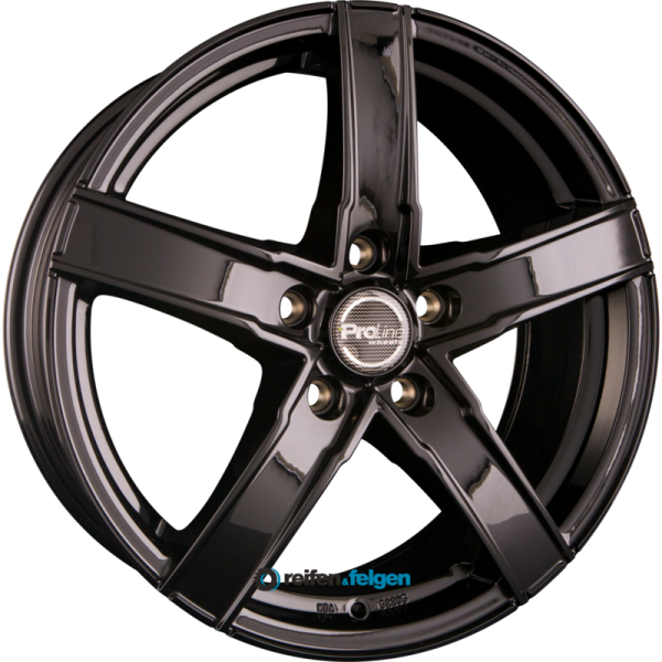 ProLine Wheels SX100 7x17 ET40 5x115 NB70.2 Black Glossy