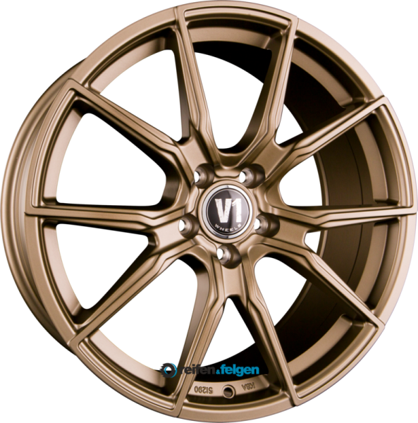 V1 Wheels V1 8.5x19 ET45 5x112 NB66.6 Bronze Matt Lackiert (BR)