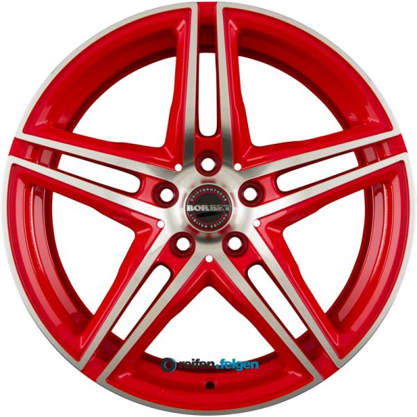 BORBET XRT 8x18 ET45 5x114.3 NB72.5 Red Polished_0