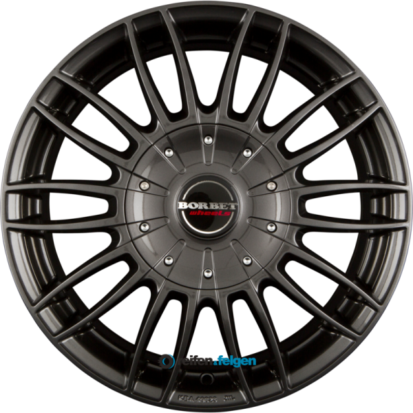 BORBET CW3 7.5x18 ET50 5x160 NB65.1 Mistral Anthracite Glossy_0