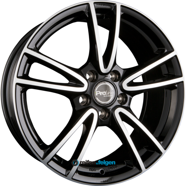 ProLine Wheels CX300 7.5x17 ET40 5x105 NB56.6 Black Polished_1