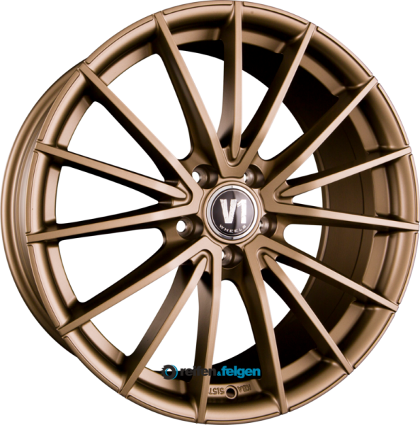 V1 Wheels V2 8x18 ET45 5x112 NB66.6 Bronze Matt Lackiert (BR)