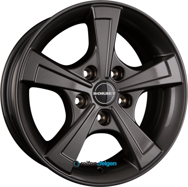 BORBET CWT 6x15 ET30 5x112 NB66.6 Mistral Anthracite Glossy