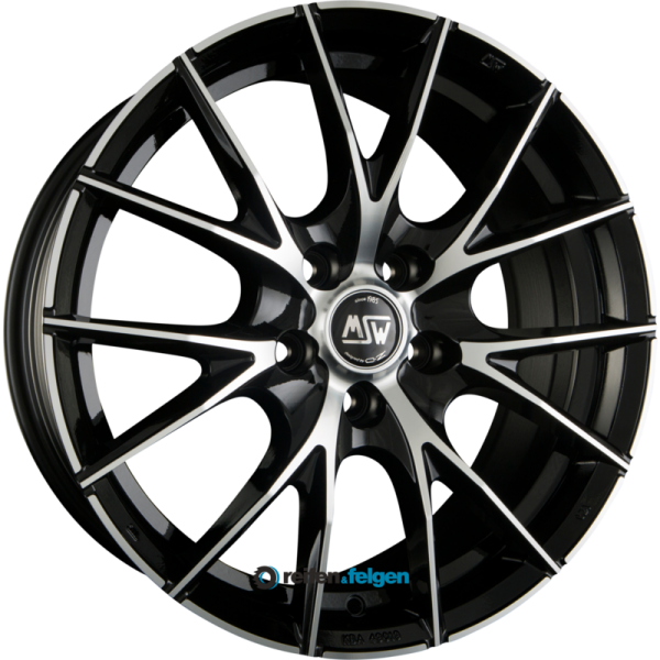 MSW MSW 25 9x18 ET45 5x112 NB73.1 Gloss Black Full Polished_1