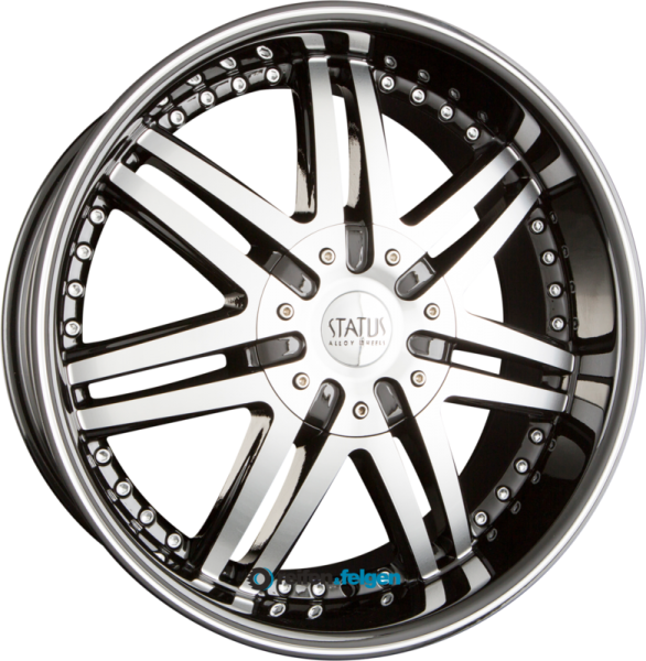STATUS ALLOY WHEELS GAME 8.5x20 ET35 5x115 NB73.1 Gloss Black Machined Face