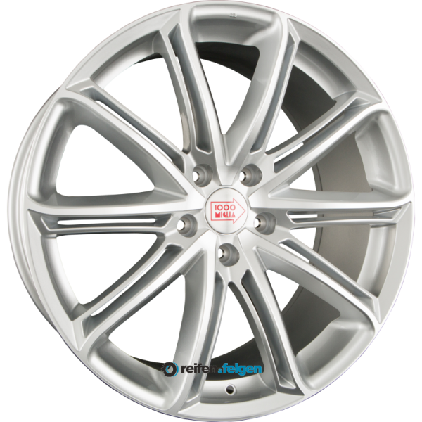 MILLE MIGLIA MM1007 8.5x19 ET35 5x120 NB72.6 Silver Gloss Polished