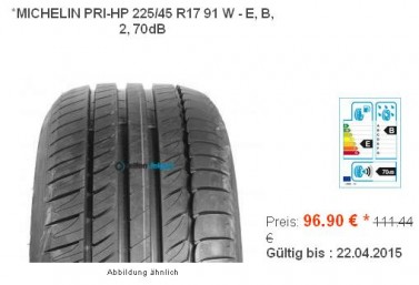 Michelin-Primacy-HP-225-45-R17-91W