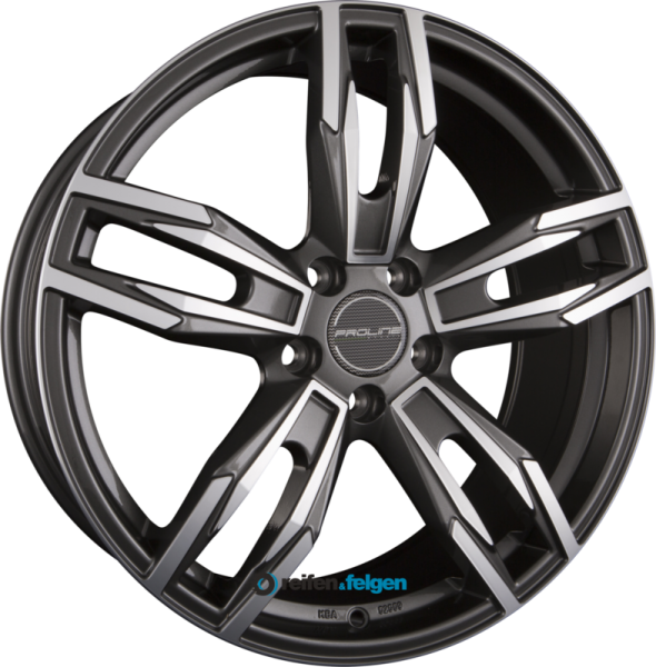 ProLine Wheels PXD 7.5x18 ET43 5x120 NB72.6 Grey Polished (GP)
