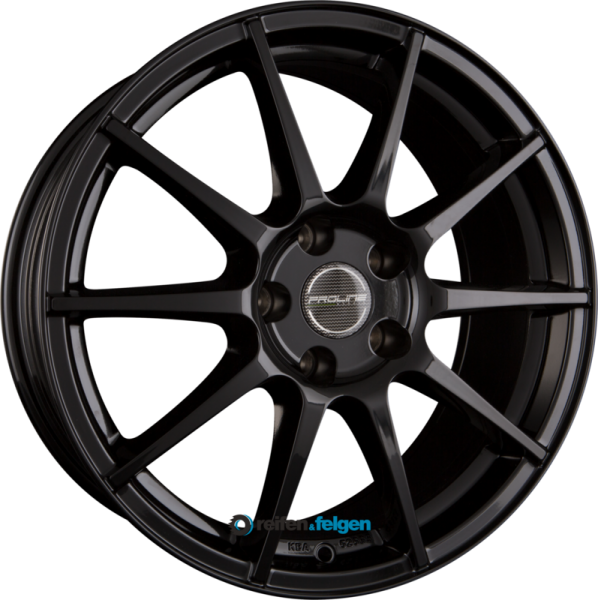 ProLine Wheels UX100 7x17 ET38 4x108 NB74.1 Black Glossy