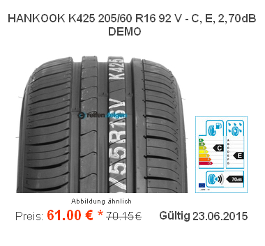 Hankook-Kinergy-Eco-K425-205-60-R16-92V-DEMO-nur-61EUR
