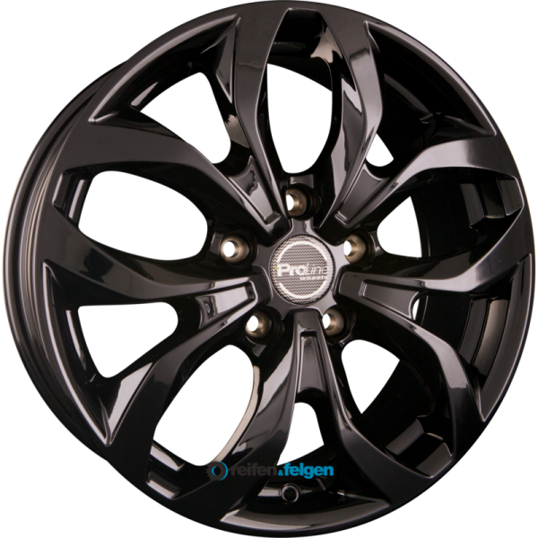 ProLine Wheels TX100 7x17 ET46 5x108 NB65.1 Black Glossy