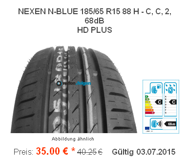 Nexen-N-blue-HD-Plus-185-65-R15-88-H-nur-35EUR