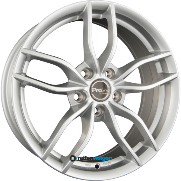 ProLine Wheels ZX100 6.5x16 ET38 5x105 NB56.6 Arctic Silver (AS)