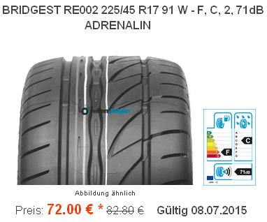 Bridgestone-Potenza-RE002-225-45-R17-91W-nur-72-Euro